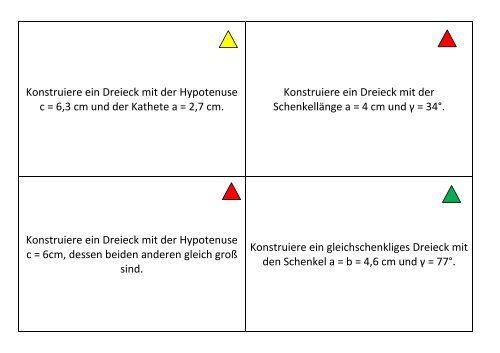 Dreieckskonstruktionen