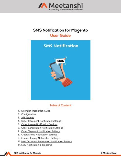 Magento SMS Notification