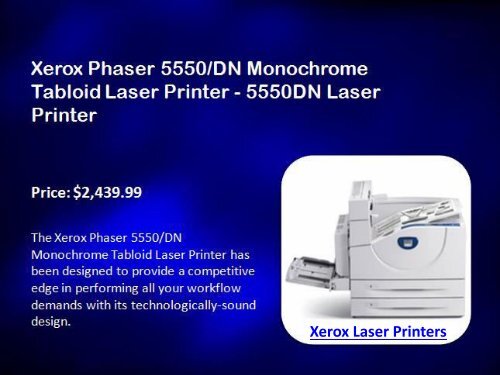 Xerox Laser Printers | Jtfbus.com