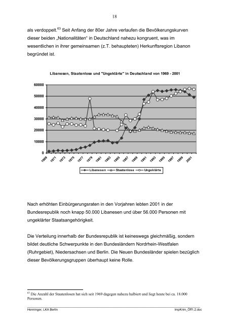 „Importierte Kriminalität“ und deren Etablierung - Harte-Zeit