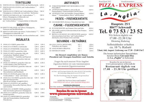 Mitnahmekarte Diso.cdr - Pizza Express Schwendi La Puglia