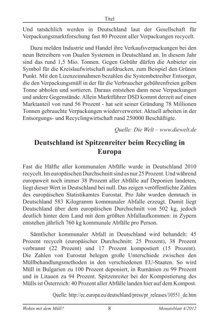 IV - CCA Monatsblatt