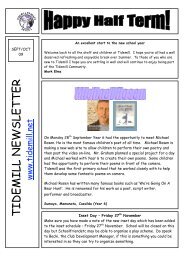 newsletter Oct 09 - Tidemill Primary School