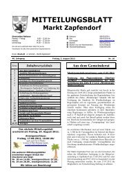 Mitteilungsblatt Nr. 16 - Mitte August - Zapfendorf