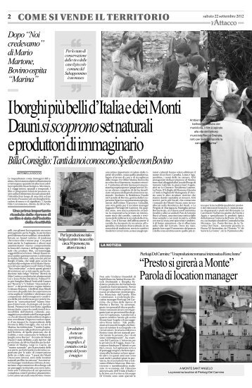 “Noi credevamo” di Mario Martone, Bovino ospita - Apulia Film ...