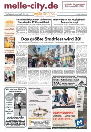 Das größte Stadtfest wird 30! - Melle City