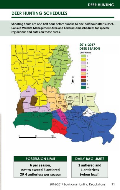 Louisiana Hunting Regulations 2016-2017