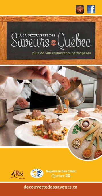 de 500 Restaurants Participants - DÉCOUVERTE DES SAVEURS ...