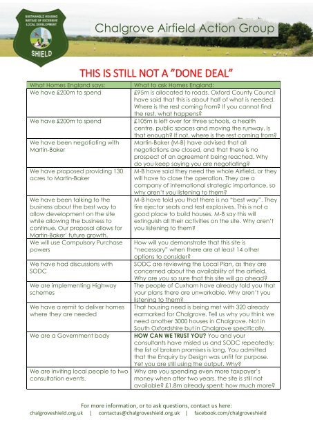 SHIELD leaflet re Homes England Consultation July 2018 Final