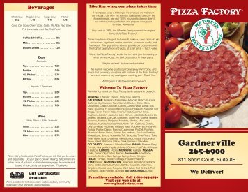 Gardnerville - Pizza Factory
