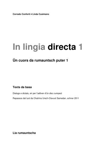 ELD 1 puter textsCD.pdf - Lia Rumantscha