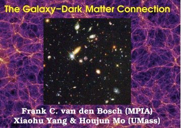 The Galaxy−Dark Matter Connection