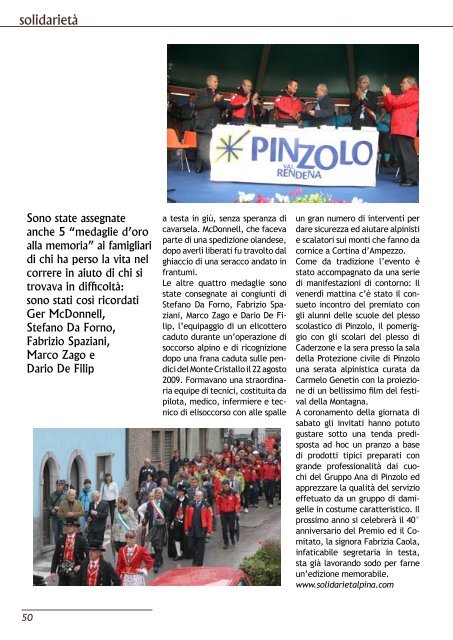 Il foglio del Comune di Pinzolo - n. 11