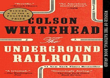 PDF Online The Underground Railroad Review