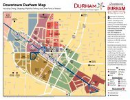 Downtown Durham Map