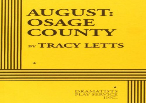 PDF Download August: Osage County For Full