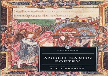 PDF Online Anglo Saxon Poetry (Everyman) Epub