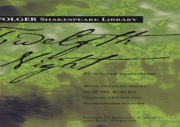 PDF Online Twelfth Night (Folger Shakespeare Library) Review