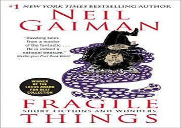 Read Online Fragile Things: Short Fictions and Wonders Any Format