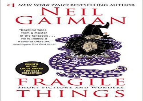 Read Online Fragile Things: Short Fictions and Wonders Any Format