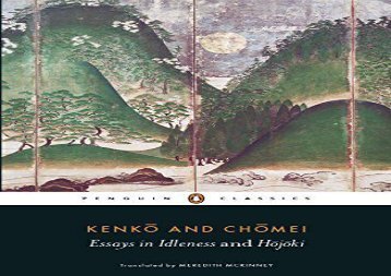 PDF Online Essays in Idleness: and Hojoki (Penguin Classics) For Full