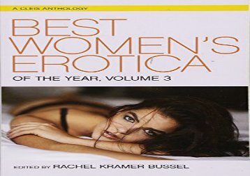 Free PDF Best Women s Erotica of the Year, Volume 3 (Cleis Anthology) Review