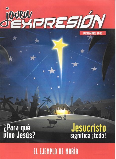 Expresión Joven Diciembre 2017 - ¿Para qué vino Jesús?