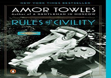 PDF Online Rules of Civility For Kindle