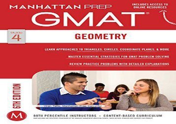 [+]The best book of the month Geometry GMAT Strategy Guide (Manhattan Prep GMAT Strategy Guides)  [FULL] 
