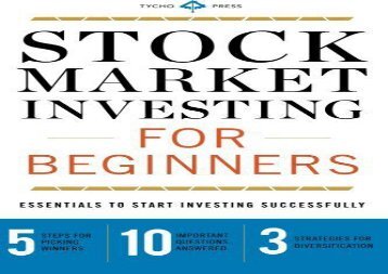 [+][PDF] TOP TREND Stock Market Investing for Beginners: Essentials to Start Investing Successfully [PDF] 