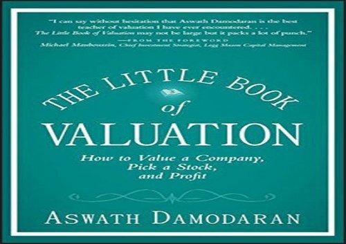 Pick a Stock and Profit How to Value a Company The Little Book of Valuation