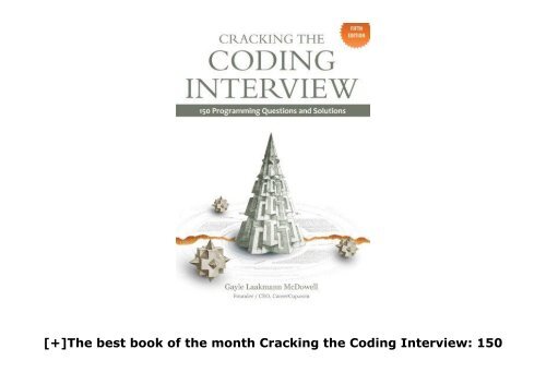 [+]The best book of the month Cracking the Coding Interview: 150 Programming Questions and Solutions  [NEWS]