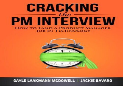 cracking the pm interview pdf free download