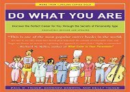 [+][PDF] TOP TREND Do What You Are: Discover the Perfect Career for You Through the Secrets of Personality Type - Completely Revised and Updated  [FREE] 