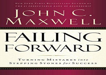 [+]The best book of the month Failing Forward: Turning Mistakes into Stepping Stones for Success  [DOWNLOAD] 