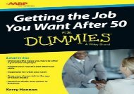 [+][PDF] TOP TREND Getting the Job You Want After 50 For Dummies  [FREE] 