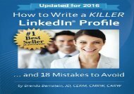 [+][PDF] TOP TREND How to Write a KILLER LinkedIn Profile... And 18 Mistakes to Avoid  [FULL] 