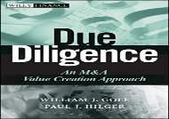 [+]The best book of the month Due Diligence: An M A Value Creation Approach (Wiley Finance)  [READ] 