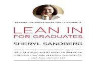 [+][PDF] TOP TREND Lean in for Graduates: With New Chapters by Experts, Including Find Your First Job, Negotiate Your Salary, and Own Who You Are  [FREE] 
