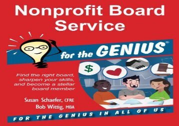 [+]The best book of the month Nonprofit Board Service for the GENIUS  [FULL] 