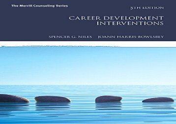 [+]The best book of the month Career Development Interventions (Merrill Couseling)  [READ] 