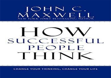 [+]The best book of the month How Successful People Think: Change Your Thinking, Change Your Life  [NEWS]