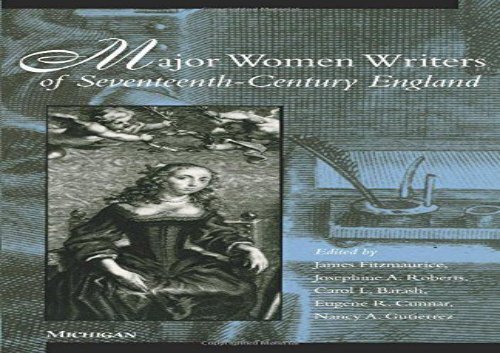 PDF Online Major Women Writers of Seventeenth-Century England For Kindle