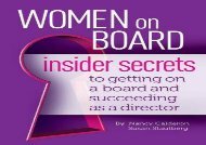 [+]The best book of the month Women on Board: Insider Secrets to Getting on a Board and Succeeding as a Director [PDF] 