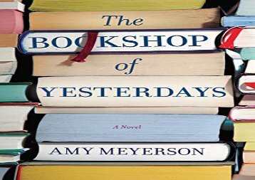 Free PDF The Bookshop of Yesterdays Epub