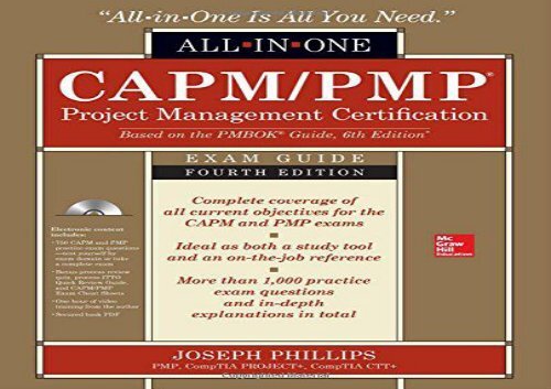 [+][PDF] TOP TREND CAPM/PMP Project Management Certification All-In-One Exam Guide  [NEWS]