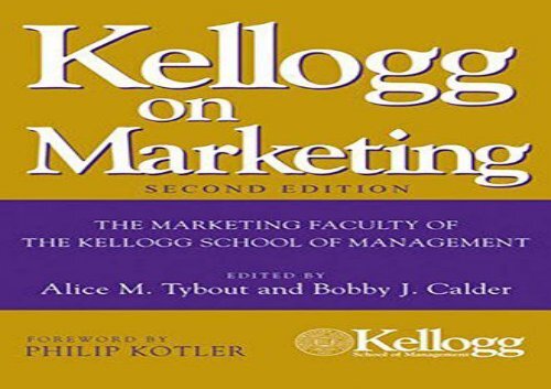 [+][PDF] TOP TREND Kellogg on Marketing  [DOWNLOAD] 