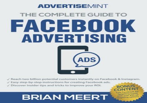 [+]The best book of the month The Complete Guide to Facebook Advertising [PDF] 