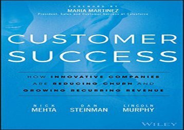 [+]The best book of the month Customer Success: How Innovative Companies Are Reducing Churn and Growing Recurring Revenue  [NEWS]