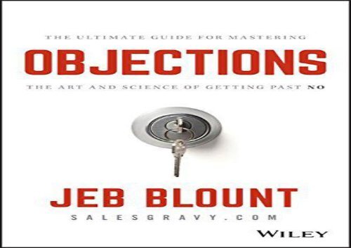 [+]The best book of the month Objections: The Ultimate Guide for ...